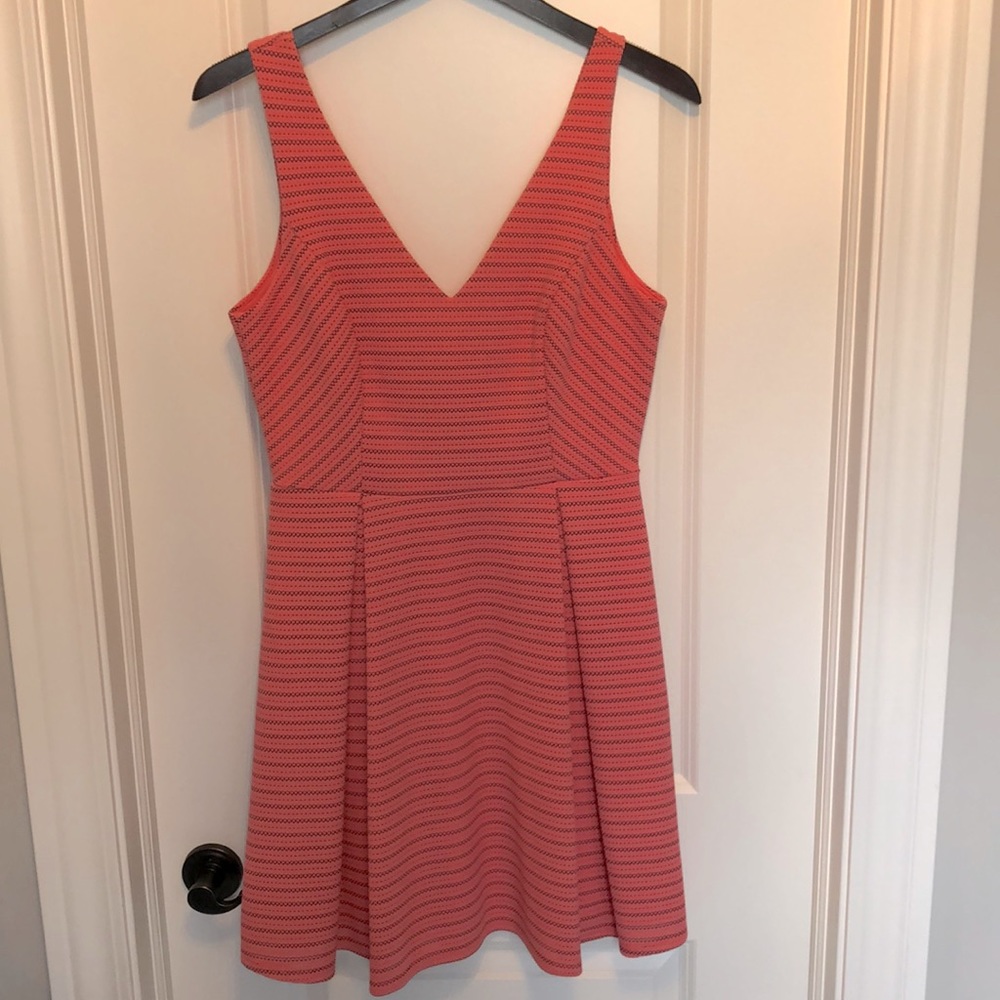Soprano pink/navy striped dress